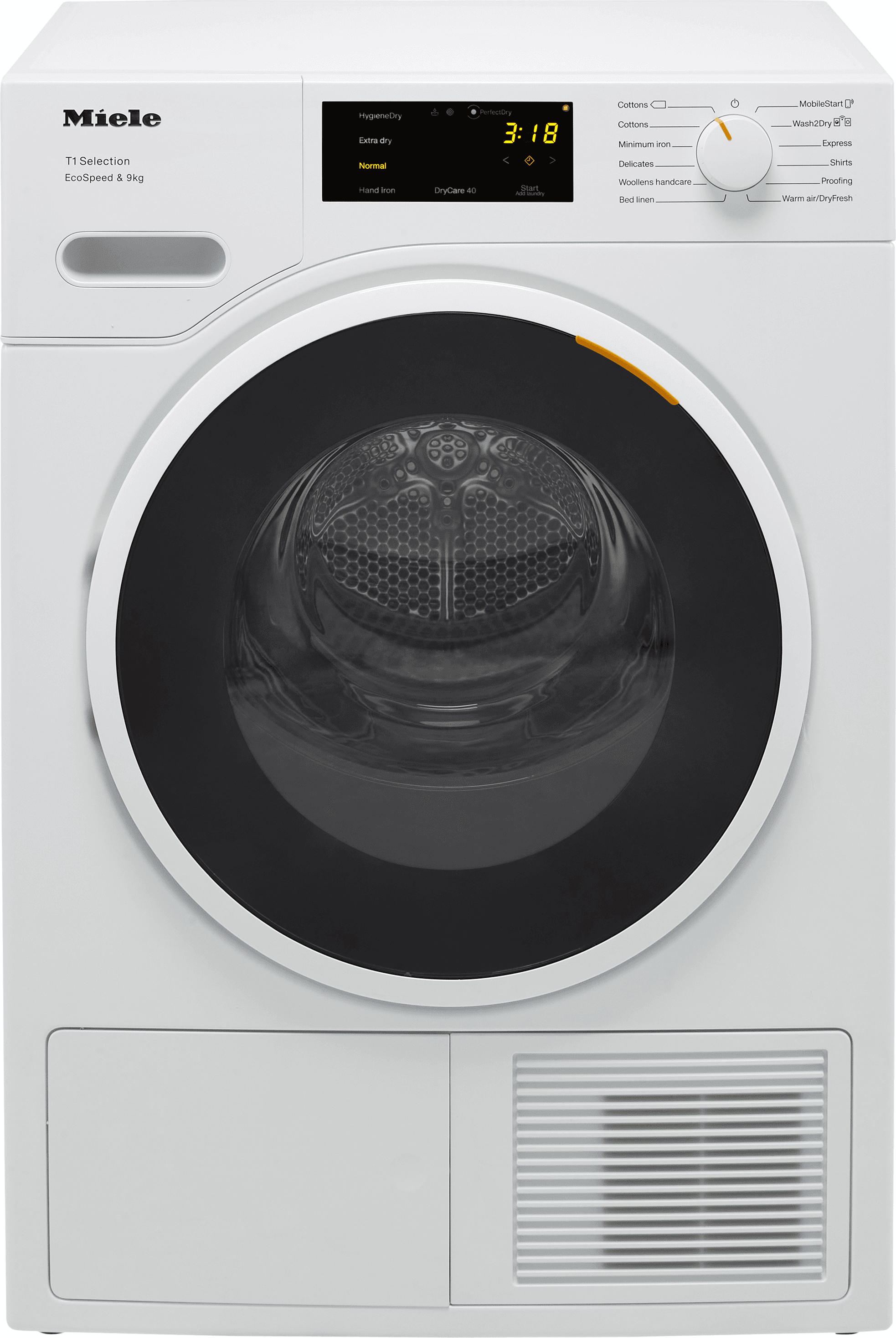 Miele TSH783WP Heat Pump Tumble Dryer - 9 Kg - White